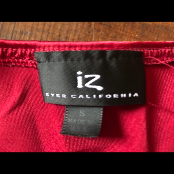 Red Silk-Like Cami / Tank from Iz Byer - Picture 2 of 2